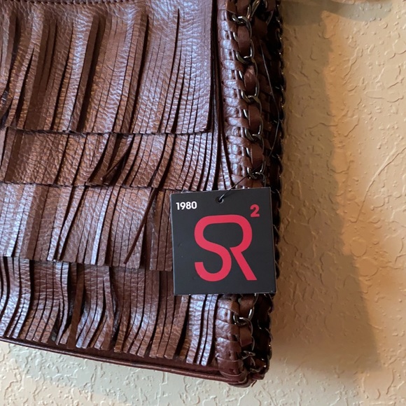 Sondra Roberts Leather Fringed Purse - Picture 4 of 15